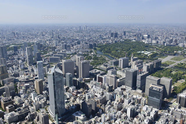 虎ノ門駅空撮 南東側より霞ヶ関・永田町方面へ[10684005714]の写真