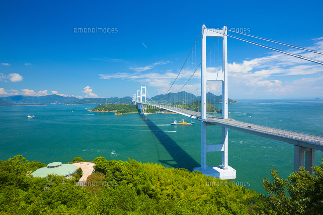 しまなみ海道来島海峡大橋 の写真素材 イラスト素材 アマナイメージズ