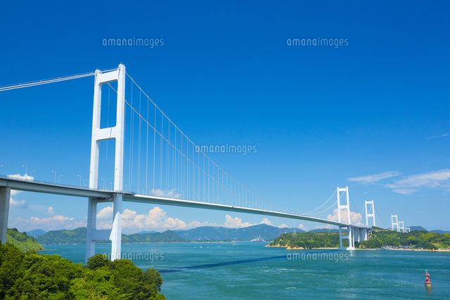 しまなみ海道来島海峡大橋 の写真素材 イラスト素材 アマナイメージズ