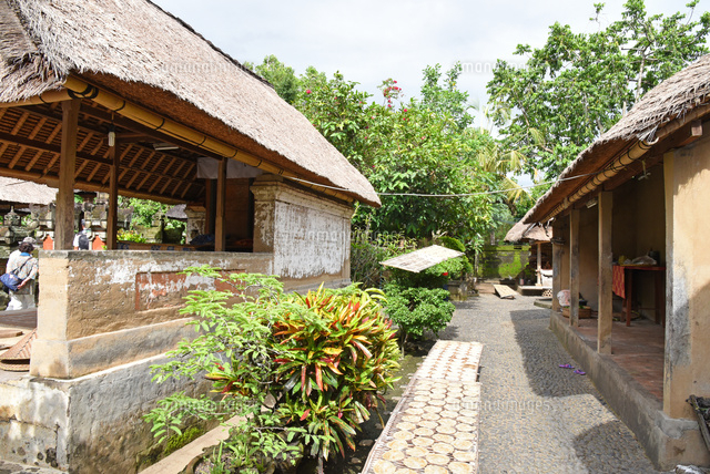バリ島の伝統民家バトゥアン村民家 の写真素材 イラスト素材 アマナイメージズ