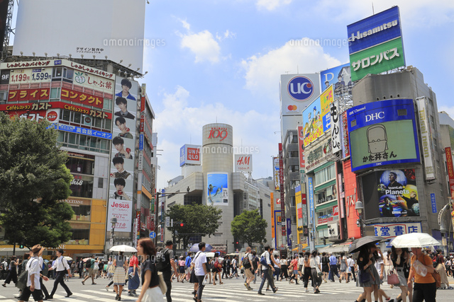 渋谷の街並み の写真素材 イラスト素材 アマナイメージズ