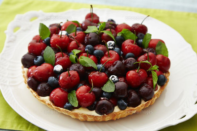 アメリカンチェリーパイ の写真素材 イラスト素材 アマナイメージズ