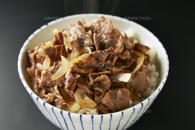 牛丼 の写真素材 イラスト素材 アマナイメージズ