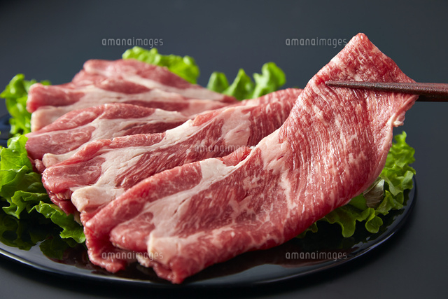 牛肉かたローススライス の写真素材 イラスト素材 アマナイメージズ
