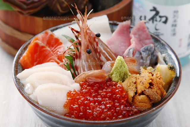 海鮮丼イメージ の写真素材 イラスト素材 アマナイメージズ