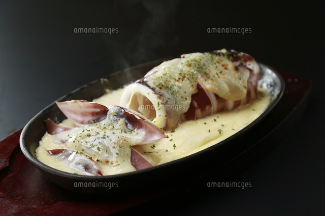 イカの鉄板チーズ焼き の写真素材 イラスト素材 アマナイメージズ
