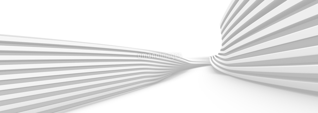 ねじれた積層の白いバックグラウンド2 の写真素材 イラスト素材 アマナイメージズ