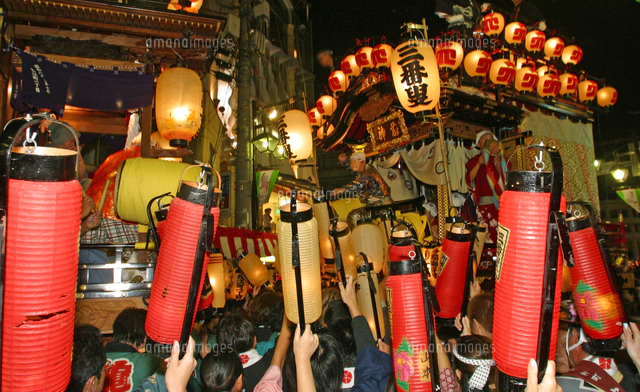 10月 川越祭り 夜の曳っかわせ（ひっかわせ)[10738004875]の写真