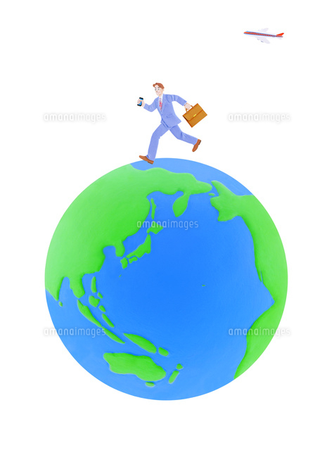 走るビジネスマンと地球 の写真素材 イラスト素材 アマナイメージズ 走るビジネスマンと地球 の写真素材 イラスト素材 アマナイメージズ