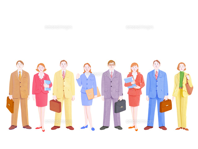 ビジネスマンとol の写真素材 イラスト素材 アマナイメージズ