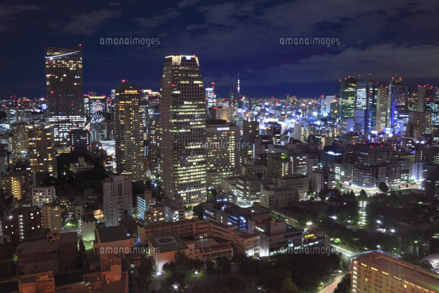 東京都内・お台場方面の夜景[10769001665]の写真・イラスト素材