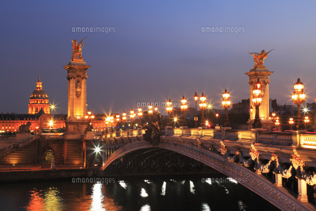 値下げ　絵画 アレキサンドルⅢ世橋 フランス ポストカード セーヌ川 アレクサンドル3世橋（Paris de
