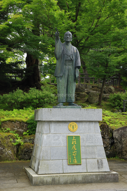 上杉鷹山公之像（立像） 山形県[10769007362]の写真・イラスト素材