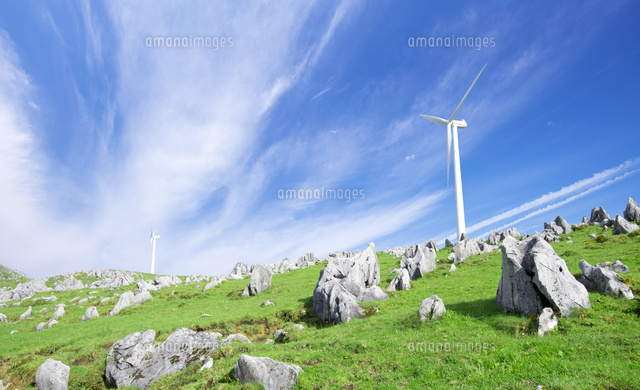 四国カルスト県立自然公園の姫鶴平近くの風景[10790010628]の写真素材 