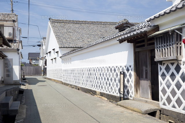 世界遺産 萩城下町の町並み 菊屋家住宅 の写真素材 イラスト素材 アマナイメージズ