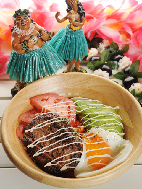 ハワイ料理 ロコモコイメージ の写真素材 イラスト素材 アマナイメージズ