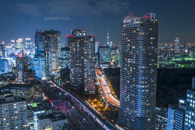 都市の夜景のアートポスター:urban_nightscape_8955 通販