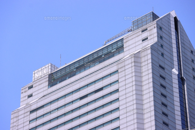 日本電気本社ビル NECスーパータワーの正面玄関[10884003877]の写真