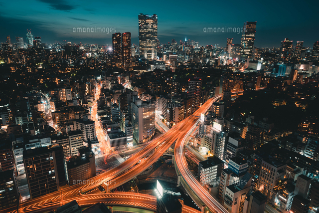 東京都心の夜景 の写真素材 イラスト素材 アマナイメージズ