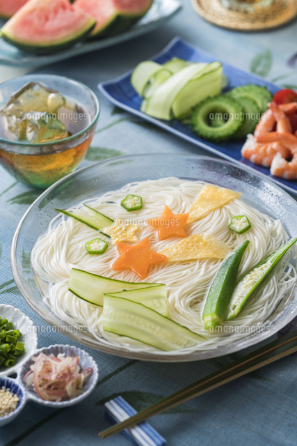 七夕素麺 の写真素材 イラスト素材 アマナイメージズ