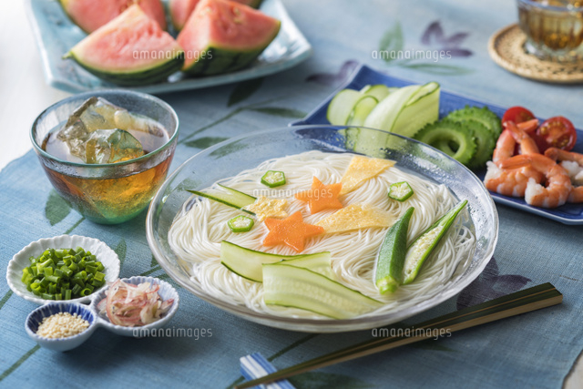 七夕素麺 の写真素材 イラスト素材 アマナイメージズ