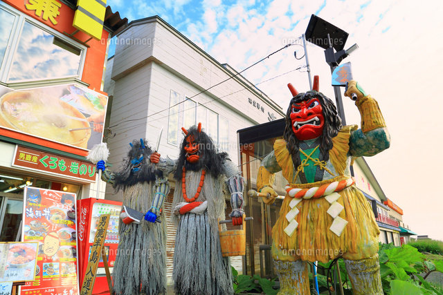 男鹿半島 入道崎のなまはげ立像[10922002758]の写真・イラスト素材