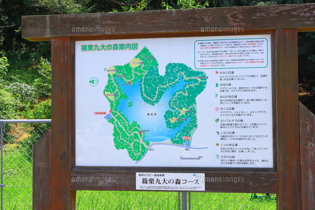 篠栗九大の森案内図 福岡県[10922016970]の写真・イラスト素材｜アマナ