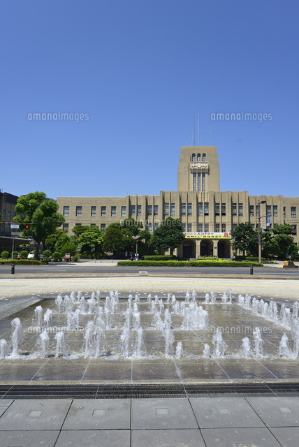 鹿児島市役所とみなと大通り公園 の写真素材 イラスト素材 アマナイメージズ