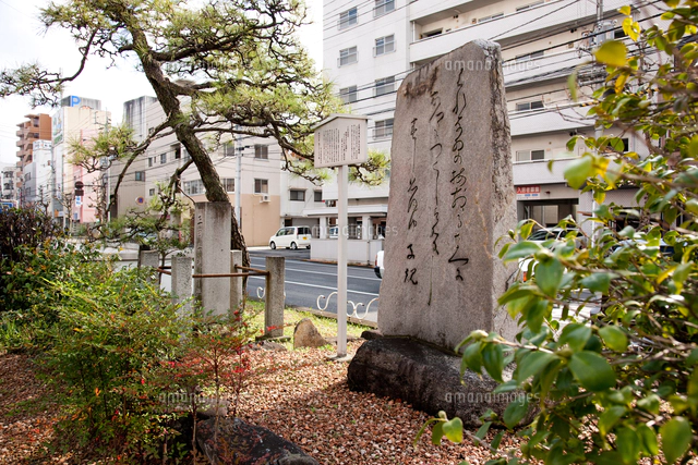正岡子規の歌碑[10972000771]の写真・イラスト素材｜アマナイメージズ