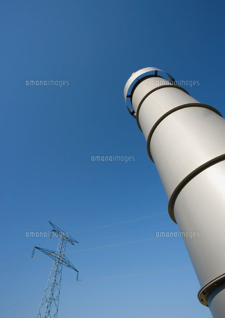 Paper plant and pylon[11001029629]の写真素材・イラスト素材｜アマナイメージズ