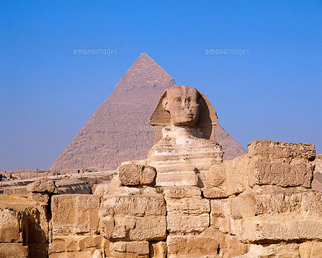 スフィンクスとピラミッド の写真素材 イラスト素材 アマナイメージズ