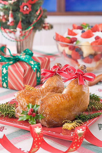 クリスマスイメージ ローストチキン照り焼き の写真素材 イラスト素材 アマナイメージズ クリスマスイメージ ローストチキン照り焼き の写真素材 イラスト素材 アマナイメージズ