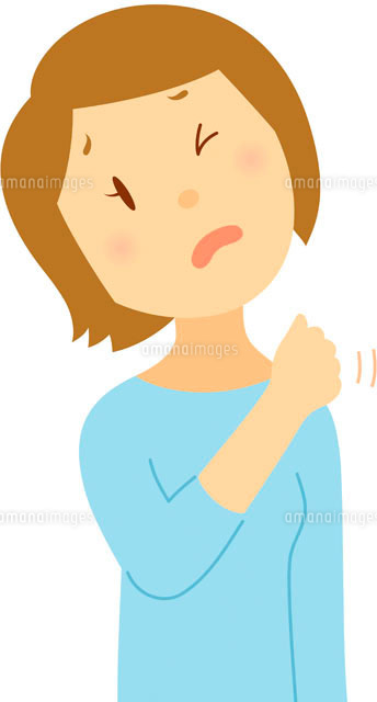 肩こりの女性 の写真素材 イラスト素材 アマナイメージズ