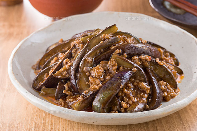 麻婆茄子 の写真素材 イラスト素材 アマナイメージズ