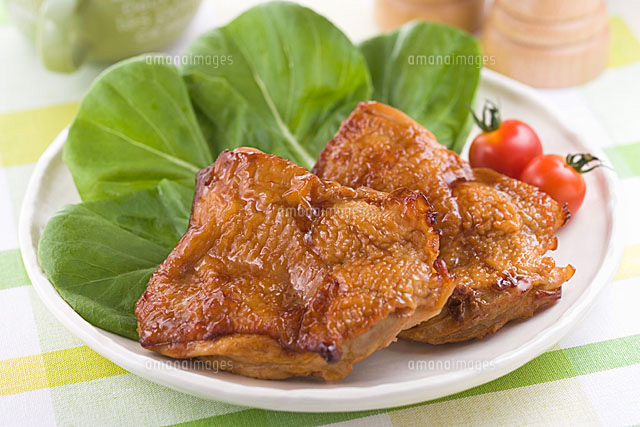 若鶏の照り焼き の写真素材 イラスト素材 アマナイメージズ