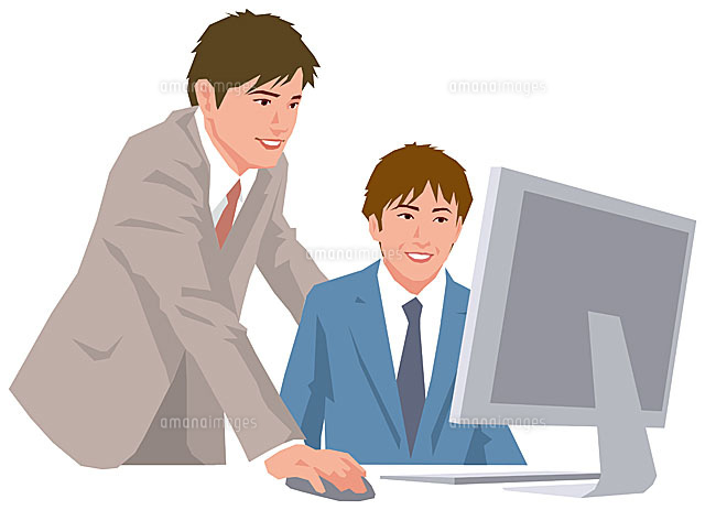 打ち合わせをする男性 の写真素材 イラスト素材 アマナイメージズ