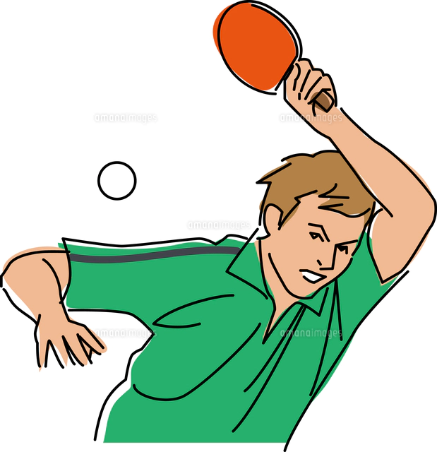 卓球のイラスト素材 アマナイメージズ