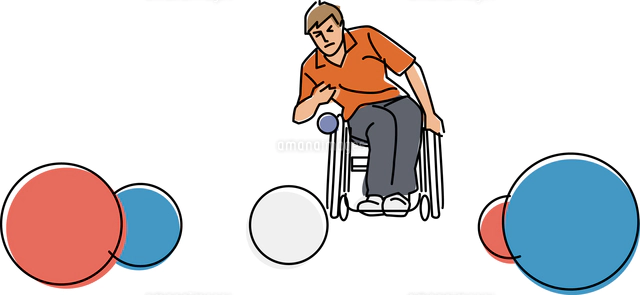 障害者スポーツ ボッチャ の写真素材 イラスト素材 アマナイメージズ