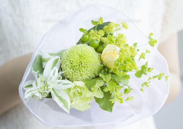 花束を持つ手 の写真素材 イラスト素材 アマナイメージズ