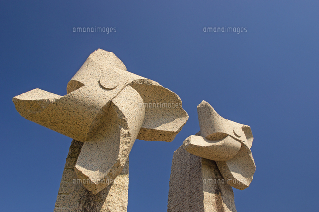 一本松公園の石のかざぐるま の写真素材 イラスト素材 アマナイメージズ
