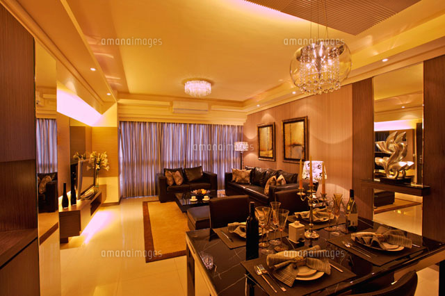 Interior Design - Dining Room & Living Room[11010043357]の写真素材・イラスト素材 ...