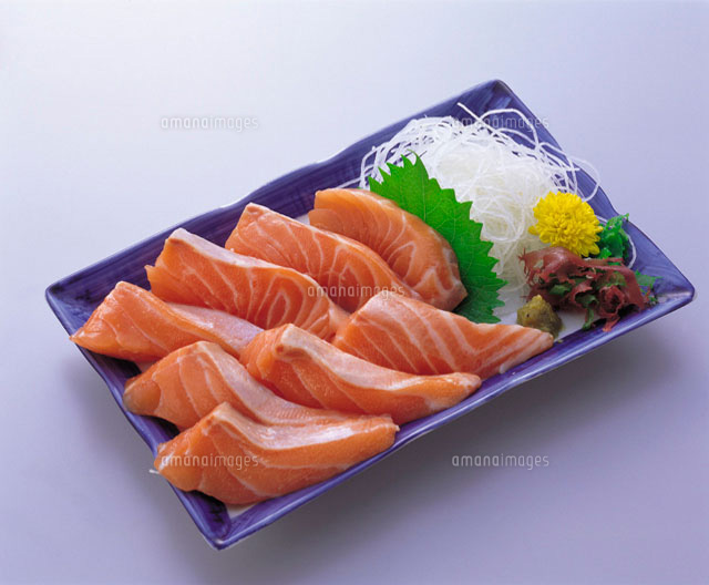 生鮭刺身 の写真素材 イラスト素材 アマナイメージズ