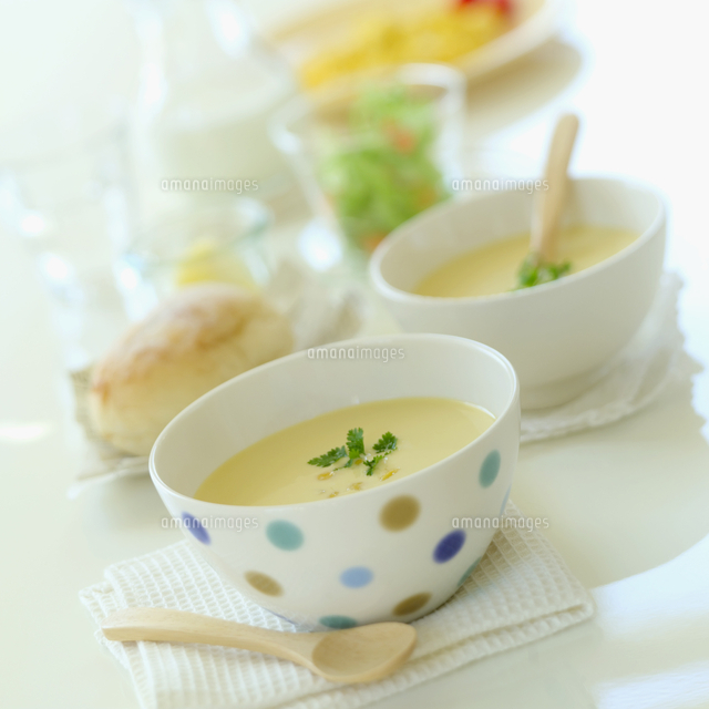 コーンスープ の写真素材 イラスト素材 アマナイメージズ