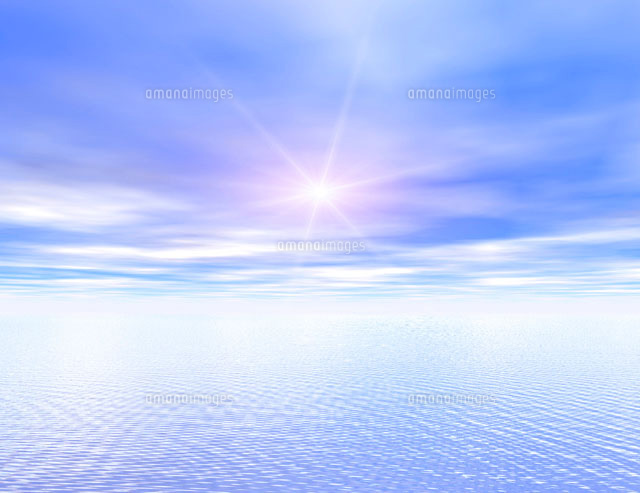 海と太陽 の写真素材 イラスト素材 アマナイメージズ
