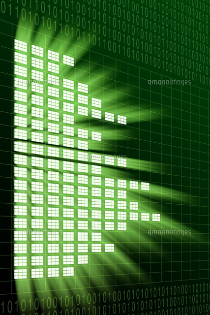 二進法と光るパネルイメージ Cg の写真素材 イラスト素材 アマナイメージズ
