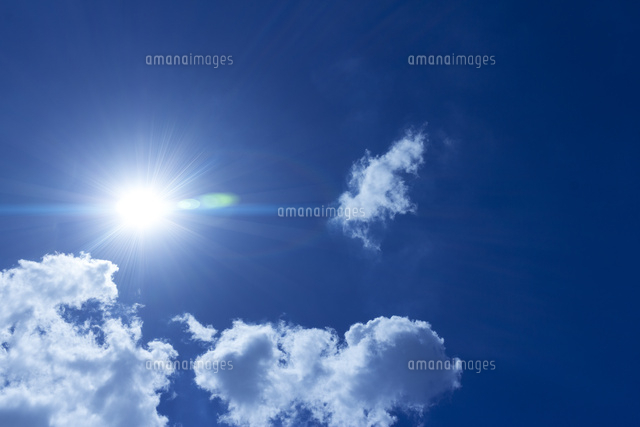 青空と太陽 Cg の写真素材 イラスト素材 アマナイメージズ