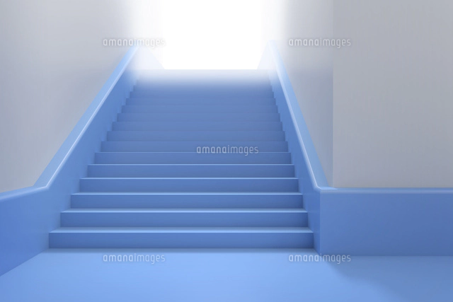 階段と光,CG[11019035466]の写真・イラスト素材｜アマナイメージズ