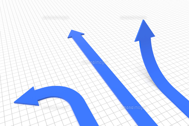 3本の矢印 Cg の写真素材 イラスト素材 アマナイメージズ