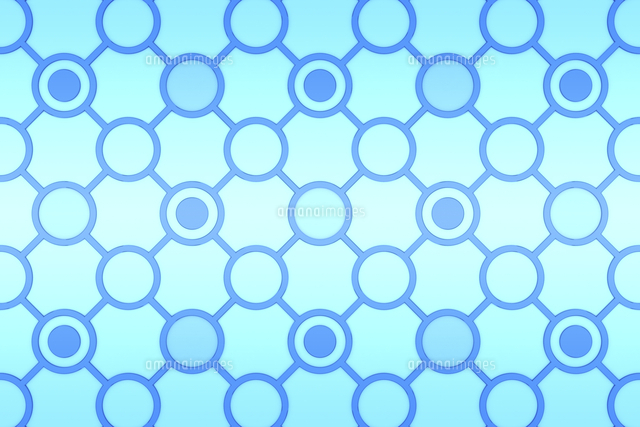 線で繋がる円形の模様 CG[11019041221]の写真素材・イラスト素材 