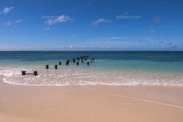 Water Rodgers Posts in Water, Rodgers Beach, Aruba, Lesser Antilles, Carib ...